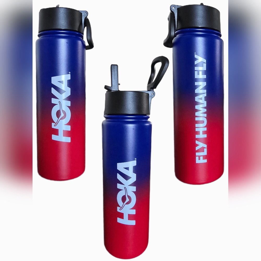 HOKA Red and Blue Stainless Water Bottle